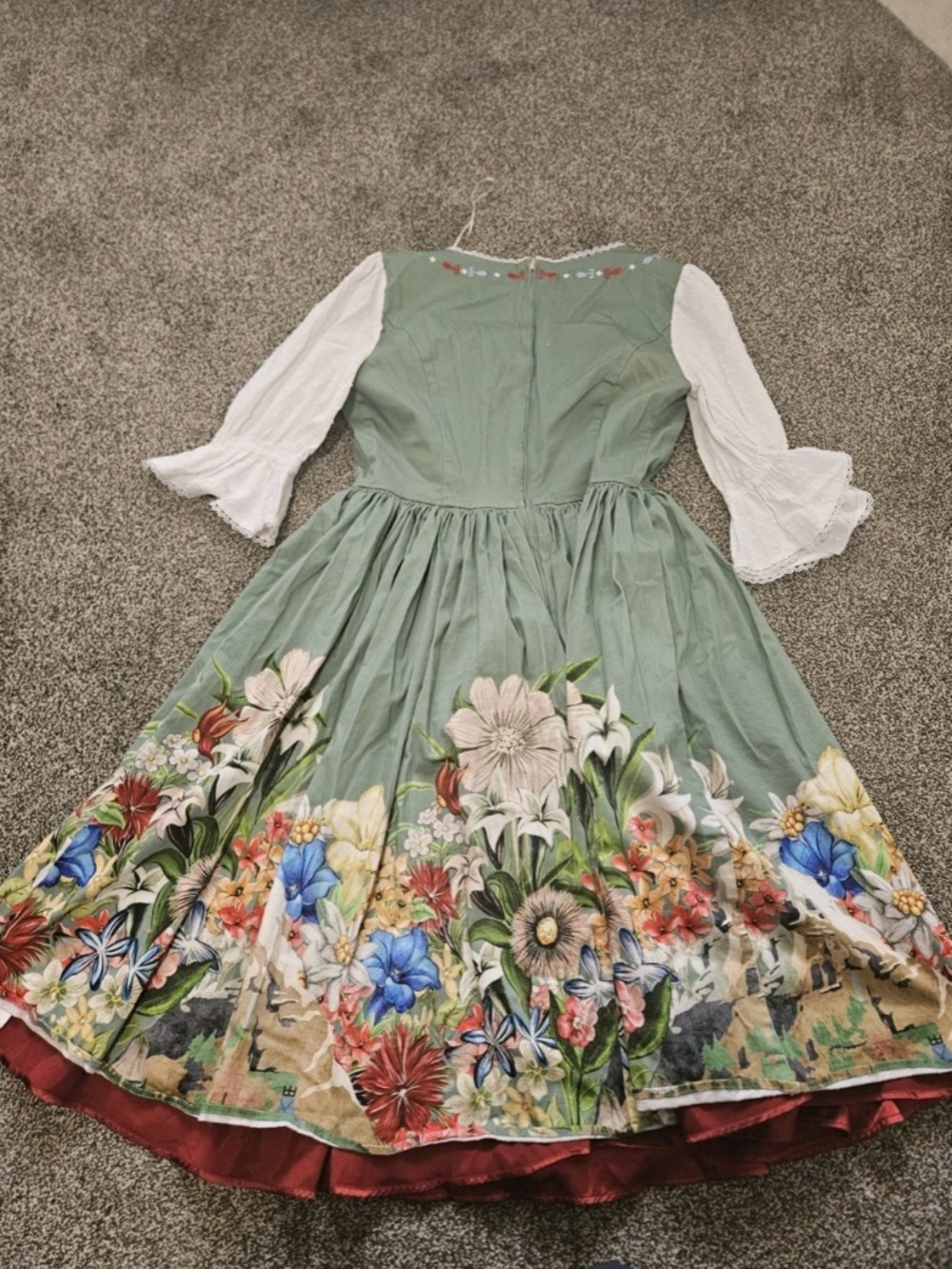 Disney Oktoberfest The Dress Shop Matterhorn Bobsled Dress Size 10 *Missing belt - Picture 3 of 7